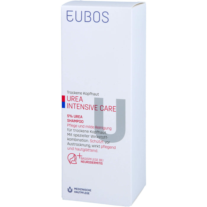 EUBOS UREA 5% Shampoo für trockene Haut, 200 ml Shampoo