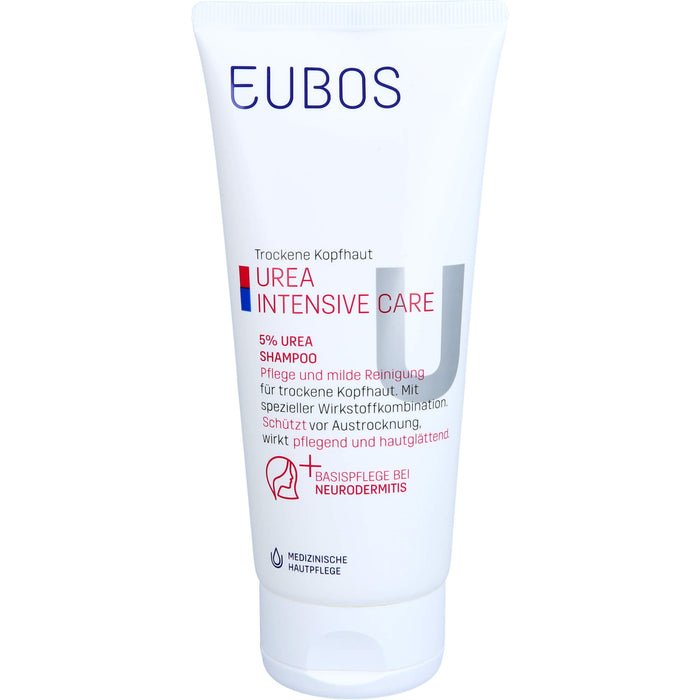 EUBOS UREA 5% Shampoo für trockene Haut, 200 ml Shampoo
