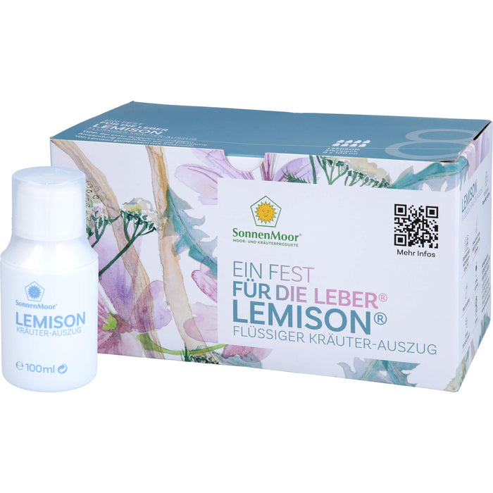 Sonnenmoor Lemison Flüssiger Kräuterauszug zur Unterstützung von Galle und Leber, 800 ml