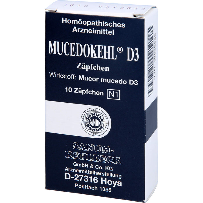 SANUM-KEHLBECK Mucedokehl D3 Zäpfchen, 10 St. Zäpfchen