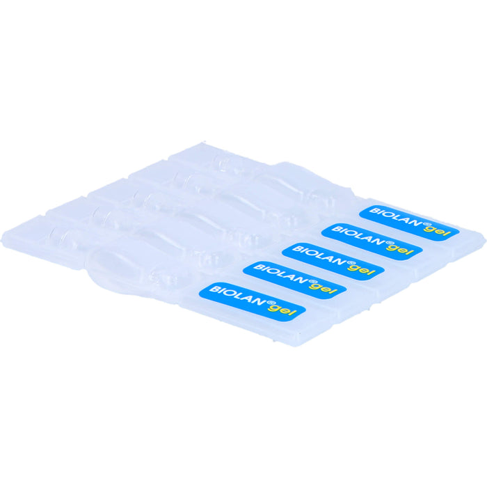 Biolan Gel Augentropfen mit Natriumhyaluronat für beanspruchte und strapazierte Augen, 60 St. Lösung