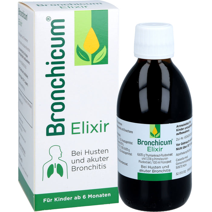Bronchicum Elixir bei Husten und akuter Bronchitis, 250 ml Solution