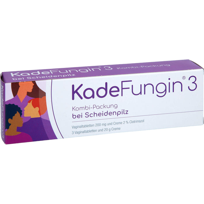 KadeFungin 3 Kombi-Packung Vaginaltabletten und Creme, 1 St. Kombipackung