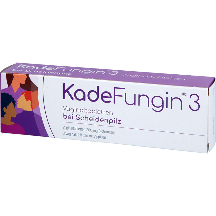 KadeFungin 3 Vaginaltabletten mit Applikator, 3 St. Tabletten