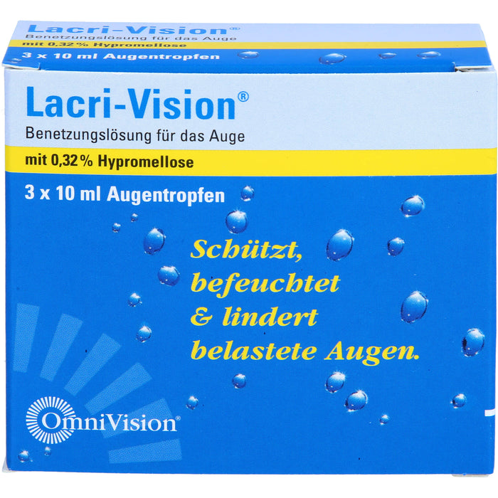 Lacri-Vision Benetzungslösung schützt, befeuchtet und lindert belastete Augen, 30 ml Lösung