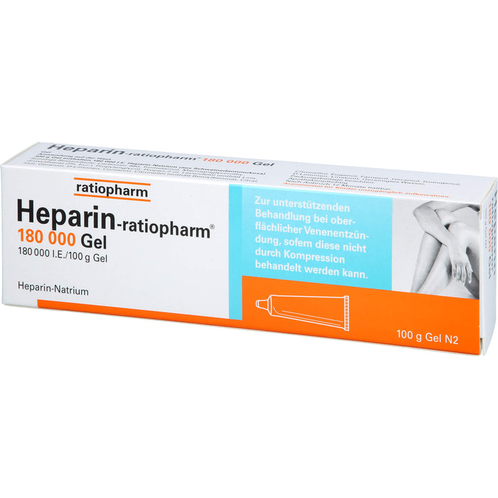 Heparin-ratiopharm 180 000 Gel, 100 g Gel