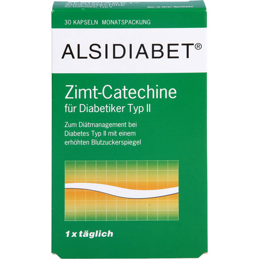 ALSIDIABET Zimt-Catechine für Diabetiker Typ II Kapseln, 30 St. Kapseln