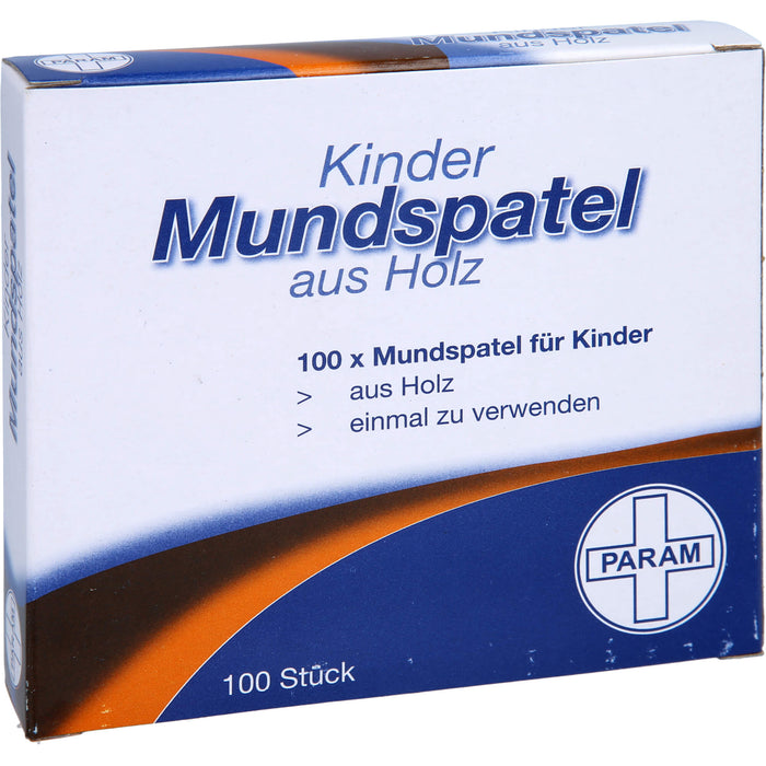 PARAM Mundspatel für Kinder aus Holz, 100 St. Holzspatel