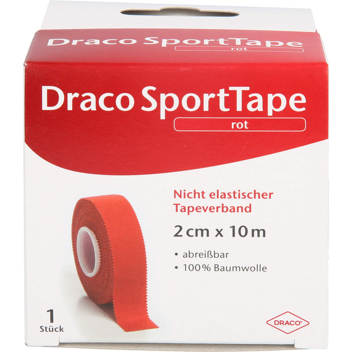 Dracotapeverband 10mx2cm rot, 1 St VER