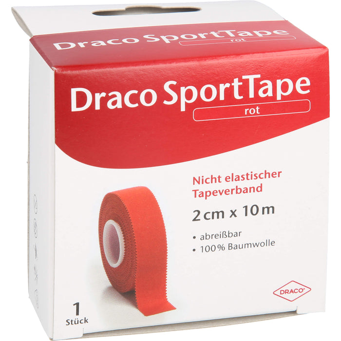 Dracotapeverband 10mx2cm rot, 1 St VER