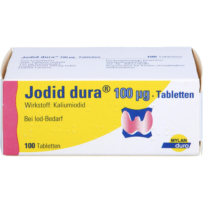 Jodid dura 100 µg Tabletten zur Prophylaxe eines Iodmangels, 100 St. Tabletten
