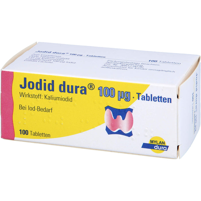 Jodid dura 100 µg Tabletten zur Prophylaxe eines Iodmangels, 100 St. Tabletten