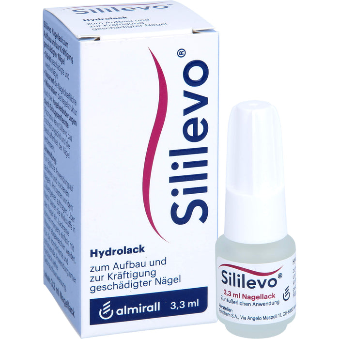 Sililevo Hydrolack  zum Aufbau und zur Kräftigung  geschädigter Nägel, 3.3 ml Lösung