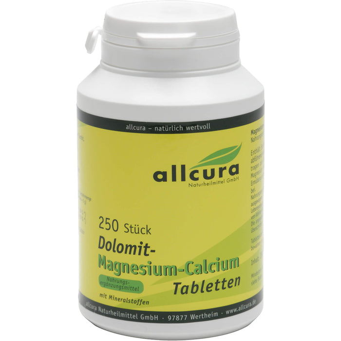 Allcura Dolomit-Magnesium-Calcium Tabletten, 250 St. Tabletten