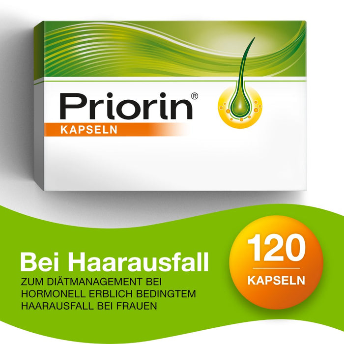 Priorin Kapseln für den Nährstoffbedarf der Haarwurzel, 120 St. Kapseln