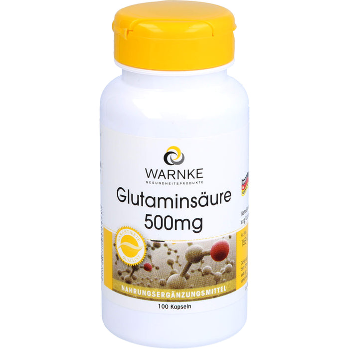 WARNKE Glutaminsäure 500 mg Kapseln, 100 St. Kapseln