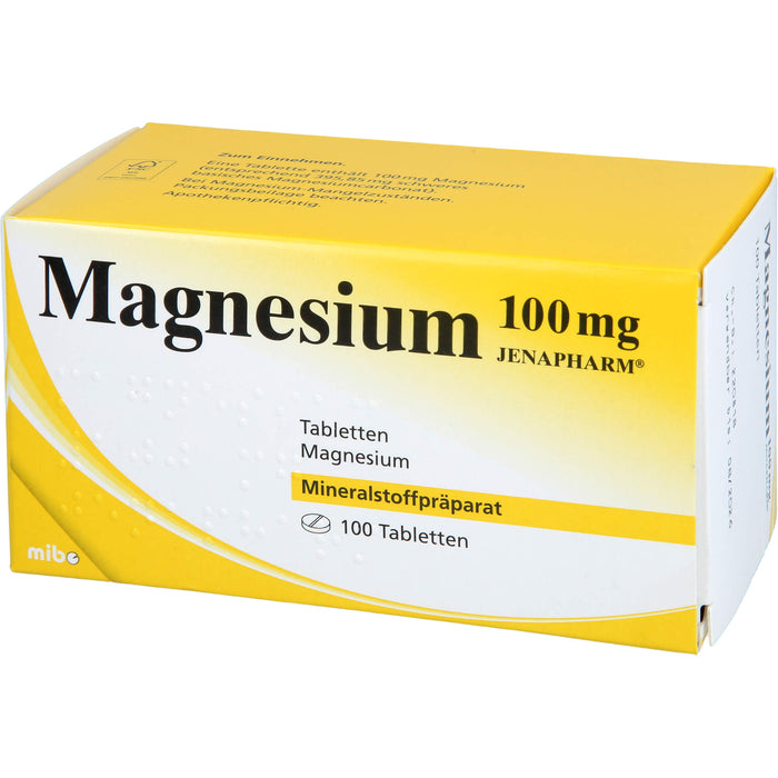JENAPHARM Magnesium 100 mg Tabletten, 100 St. Tabletten
