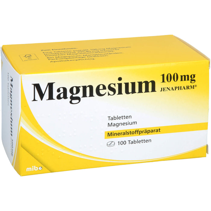 JENAPHARM Magnesium 100 mg Tabletten, 100 St. Tabletten