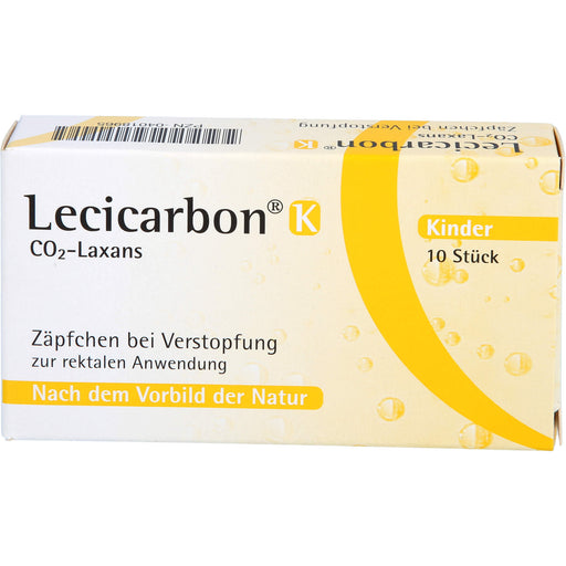 Lecicarbon K CO2-Laxans (Kinderzäpfchen), 10 St. Zäpfchen