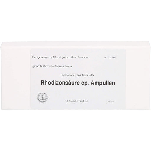 Wulf Rabe's Rhodizonsäure cp Ampullen, 10 St. Ampullen
