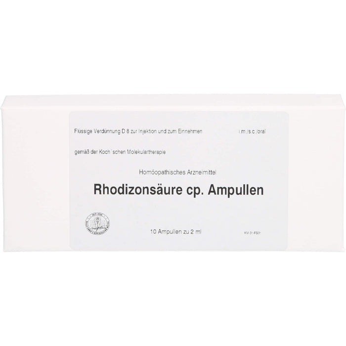 Wulf Rabe's Rhodizonsäure cp Ampullen, 10 St. Ampullen