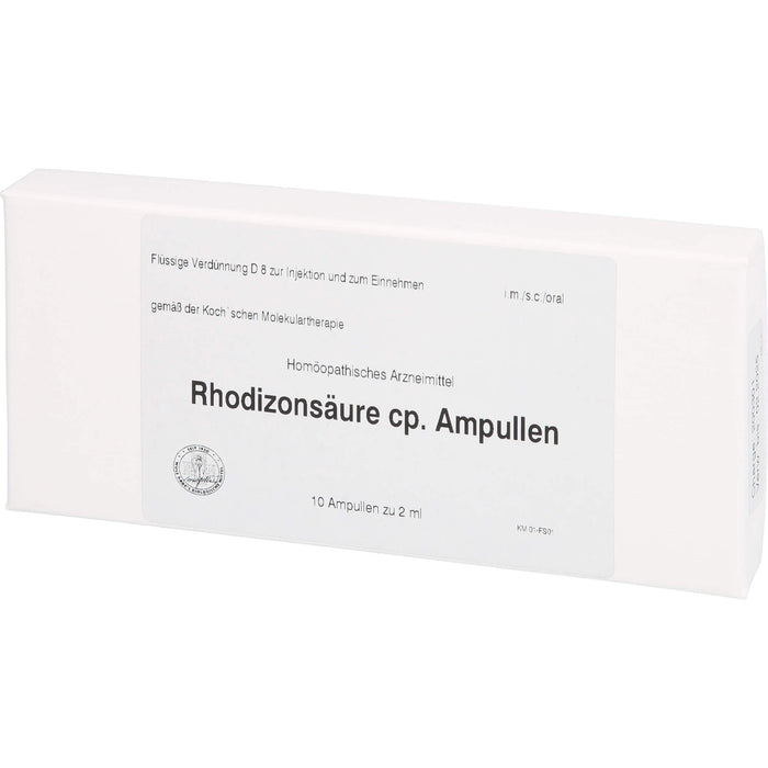 Wulf Rabe's Rhodizonsäure cp Ampullen, 10 St. Ampullen