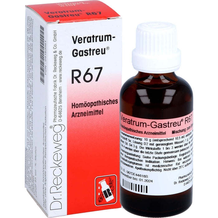 Dr. Reckeweg Veratrum-Gastreu R67 Tropfen, 50 ml Lösung