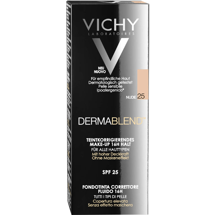 VICHY Dermablend teintkorrigierendes Make-up Fluid 25 Nude, 30 ml Lösung
