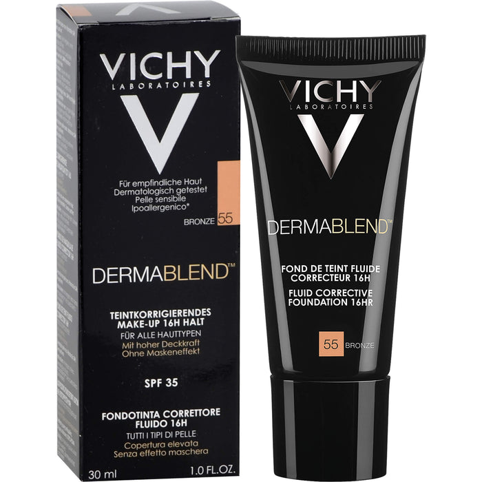 VICHY Dermablend teintkorrigierendes Make-up Fluid 55 Bronze, 30 ml Lösung
