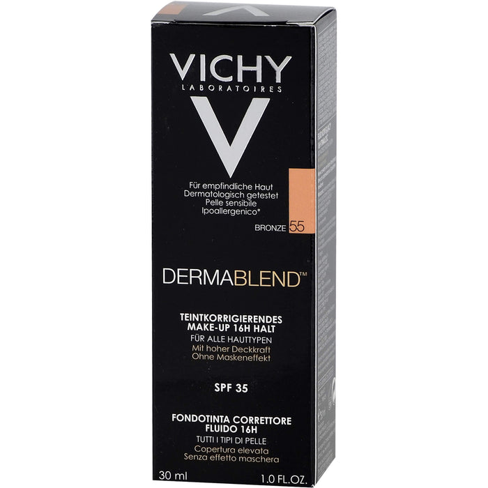 VICHY Dermablend teintkorrigierendes Make-up Fluid 55 Bronze, 30 ml Lösung