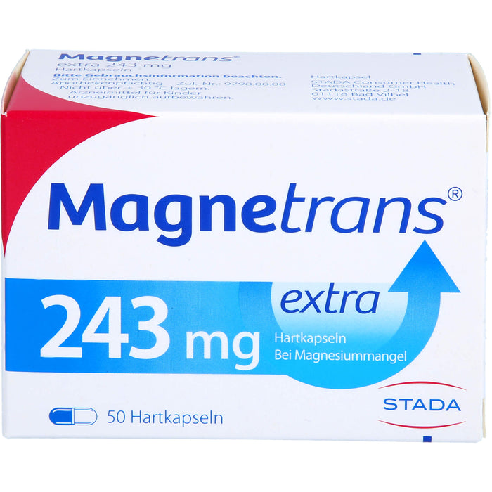 Magnetrans extra 243 mg Hartkapseln bei Magnesiummangel, 50 St. Kapseln