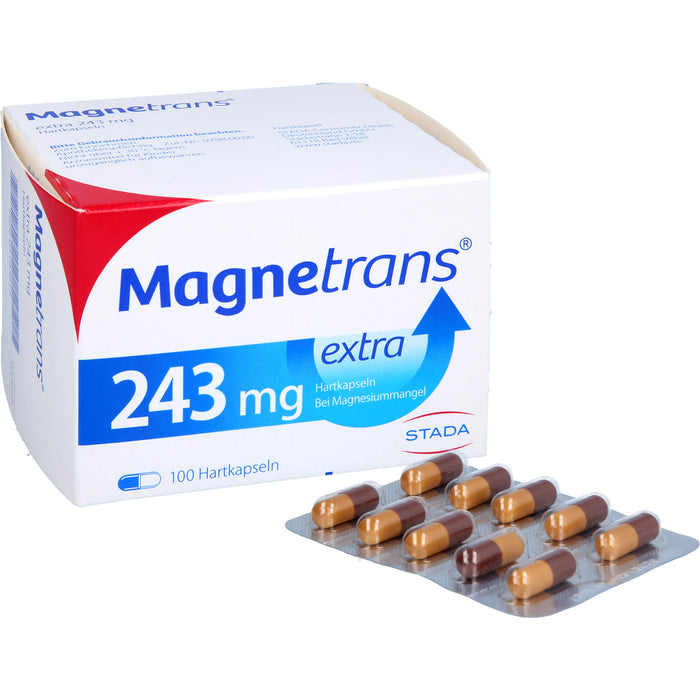 Magnetrans extra 243 mg Hartkapseln bei Magnesiummangel, 100 St. Kapseln