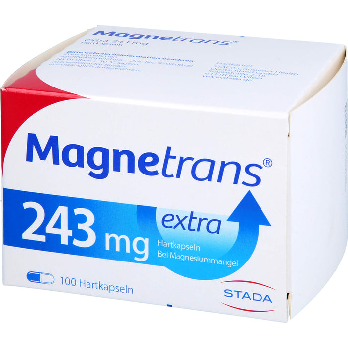 Magnetrans extra 243 mg Hartkapseln bei Magnesiummangel, 100 St. Kapseln