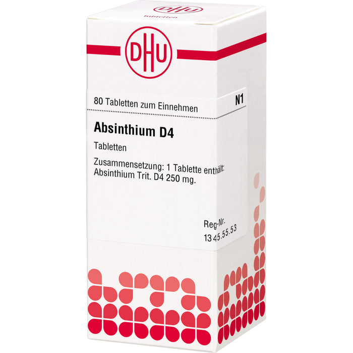 DHU Absinthium D4 Tabletten, 80 St. Tabletten