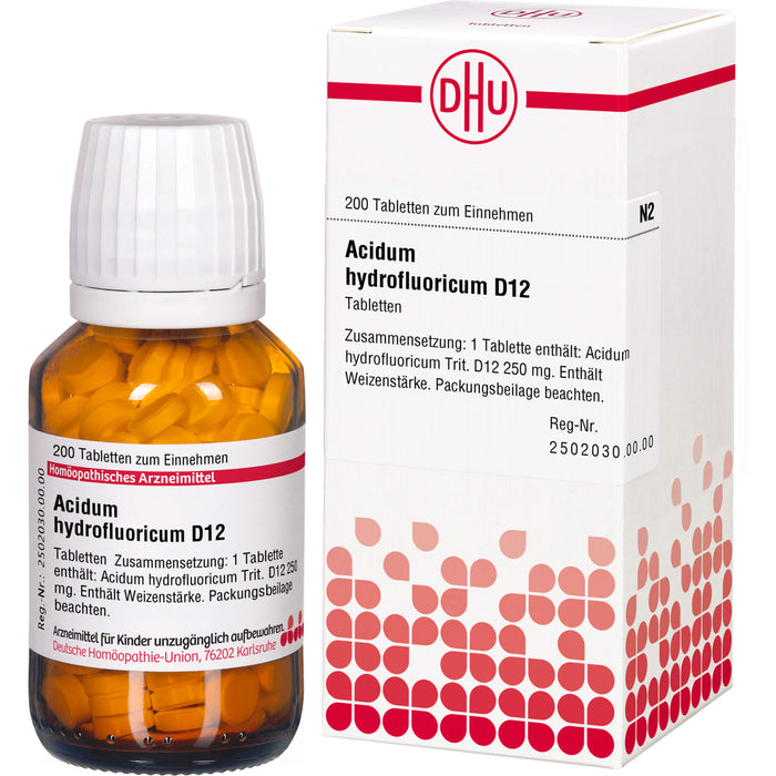 DHU Acidum hydrofluoricum D12 Tabletten, 200 St. Tabletten