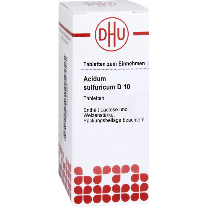 DHU Acidum sulfuricum D10 Tabletten, 80 St. Tabletten