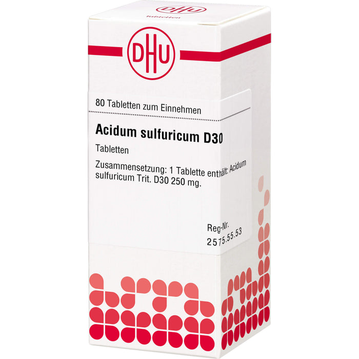 DHU Acidum sulfuricum D30 Tabletten, 80 St. Tabletten