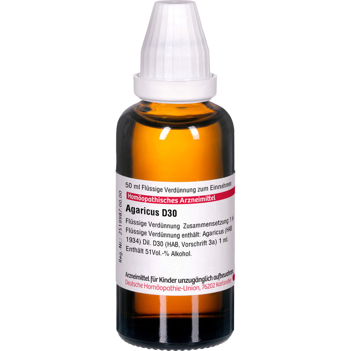 Agaricus D30 DHU Dilution, 50 ml Lösung
