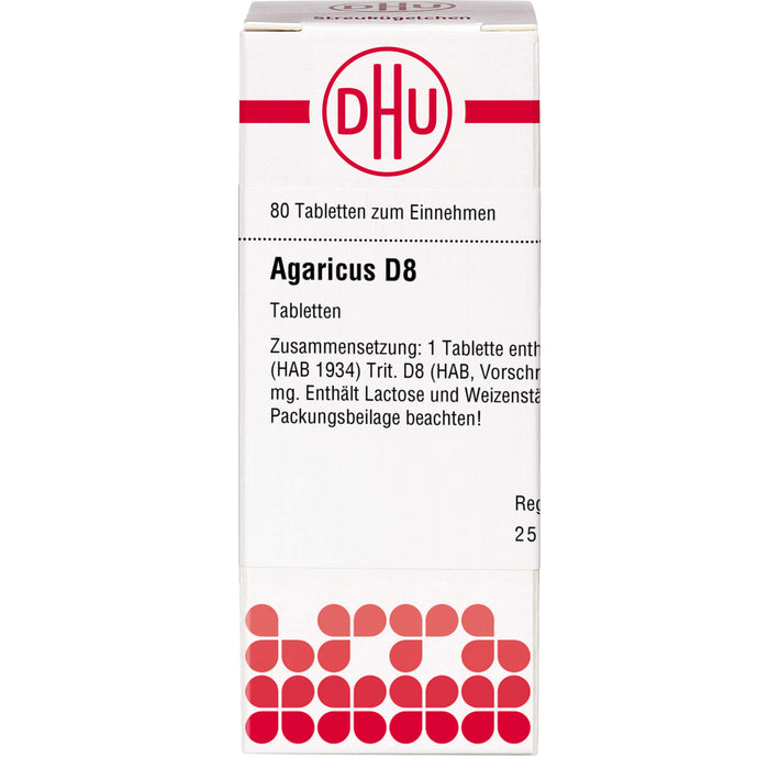 Agaricus D8 DHU Tabletten, 80 St. Tabletten