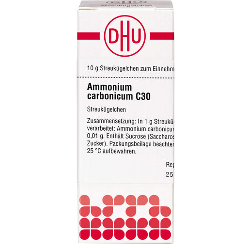 Ammonium carbonicum C30 DHU Globuli, 10 g Globuli