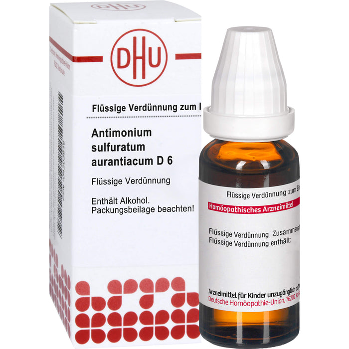 Antimonium sulfuratum aurantiacum D6 DHU Dilution, 50 ml Lösung