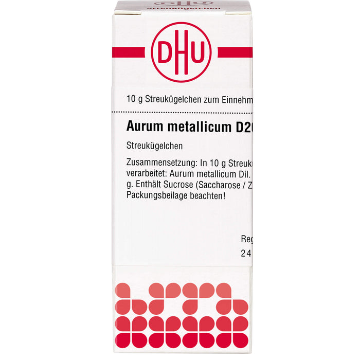DHU Aurum metallicum D200 Streukügelchen, 10 g Globuli
