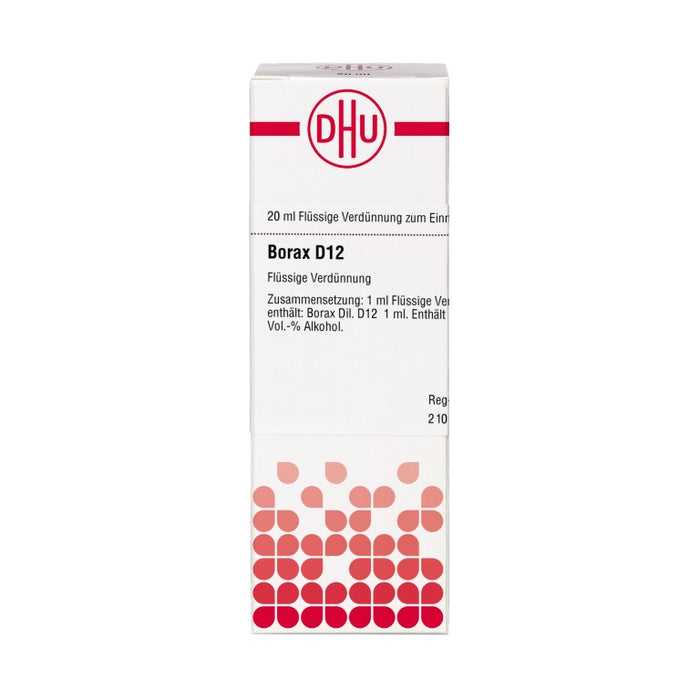 Borax D12 DHU Dilution, 20 ml Lösung