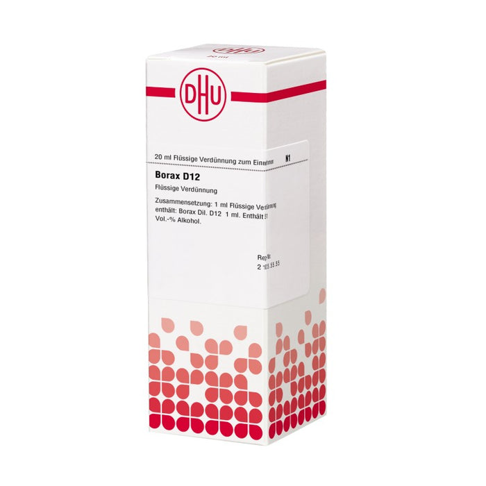 Borax D12 DHU Dilution, 20 ml Lösung