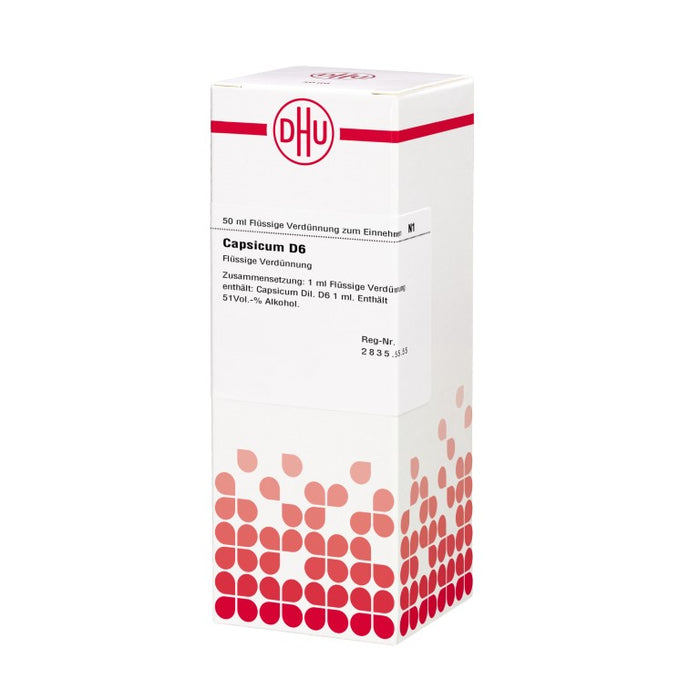 Capsicum D6 DHU Dilution, 50 ml Lösung