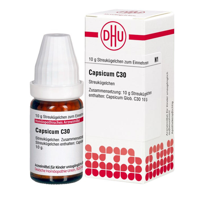 DHU Capsicum C30 Streukügelchen, 10 g Globuli