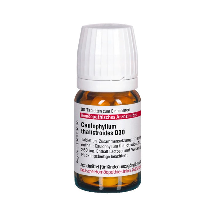 Caulophyllum thalictroides D30 DHU Tabletten, 80 St. Tabletten