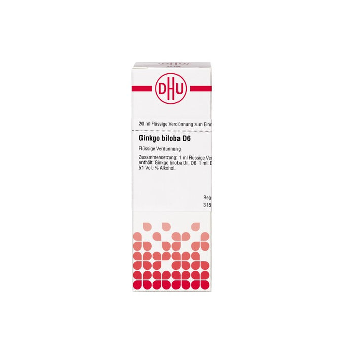Ginkgo biloba D6 DHU Dilution, 20 ml Lösung
