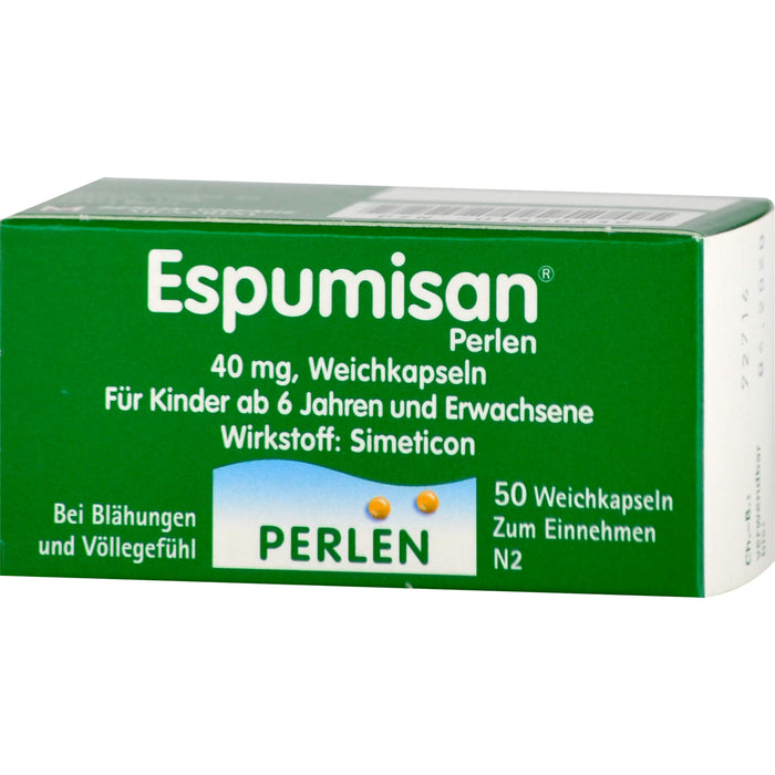 Espumisan Perlen 40 mg Emra Weichkapseln gegen Blähungen, 50 St. Kapseln