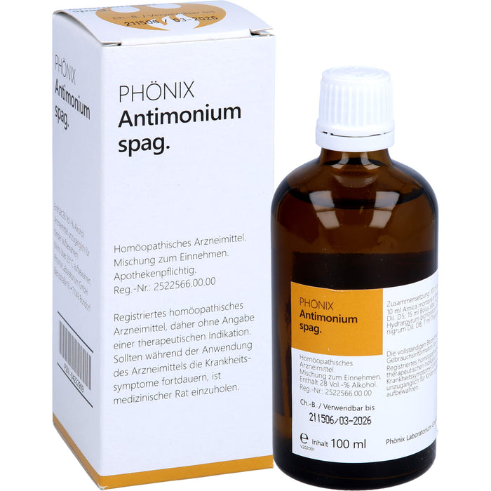 PHÖNIX Antimonium spag. Tropfen, 100 ml Lösung